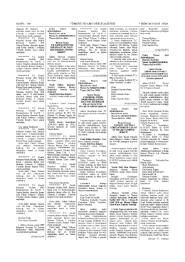 Ekim 2015 - Bağımsız Denetci Seçimi Ticaret