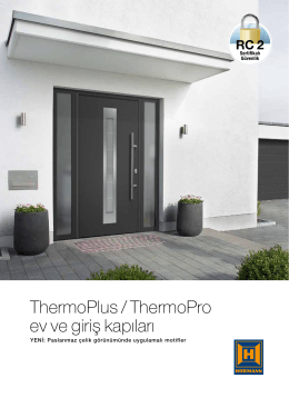 ThermoPlus / ThermoPro ev ve giriş kapıları