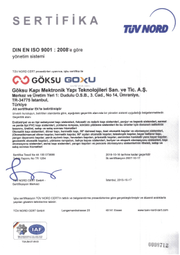 DIN EN ISO 9001:2008