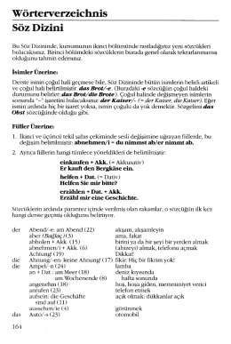Wörterverzeichnis