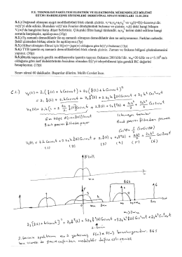 Soru ve Cevaplar için Tıklayınız. - Elektrik ve Elektronik Mühendisliği