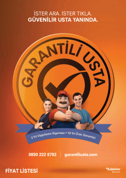 Fiyat Listesini PDF olarak indirmek i&ccedil;in tıklayınız.