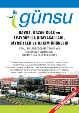 Havuz ve Kazan-Kule Kimyasalları