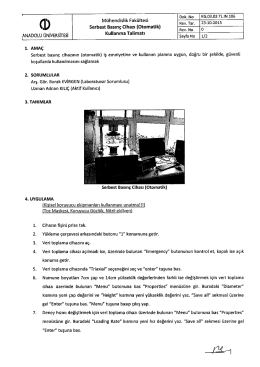 KG.03.03.TL.IN.106 Serbest Basınç Cihazı (Otomatik)