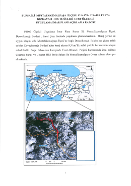 plan açıklama raporu - Mustafakemalpaşa Belediyesi