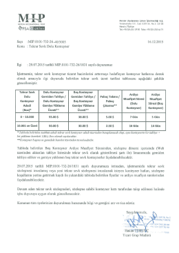 Tekrar Sevk Dolu Konteyner - Mersin International Port