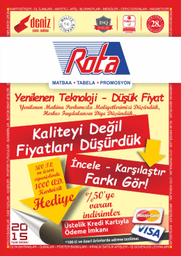 ROTA 2015 indirimli fiyat listesi.cdr