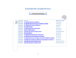 Fen Bilgisi Eğitimi