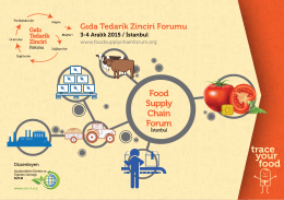 Food Supply Chain Forum - Gıda Tedarik Zinciri Forumu İstanbul