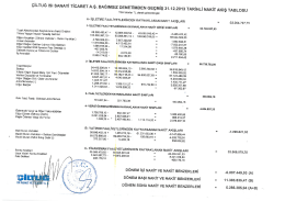 Bağımsız Denetimden Geçmiş Nakit Akış Tablosu 2013-2014