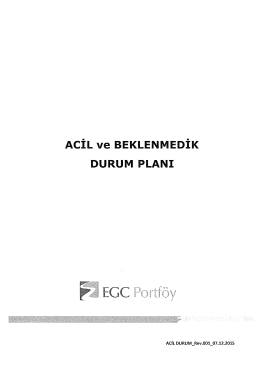 Acil Durum Planı