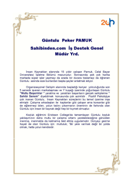 Güntulu Peker PAMUK