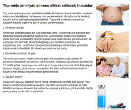 Tüp mide ameliyatı sdnrası dikkat edilecek hususlar!