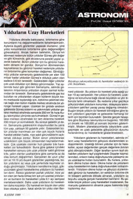 Yıldızların Uzay Hareketleri