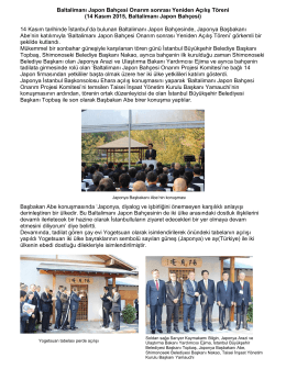 Baltalimanı Japon Bahçesi Onarım sonrası Yeniden Açılış Töreni (14