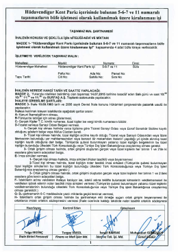 Hüdavendigar Kent Parkı içerisinde bulunan 5-6-7 ve 11