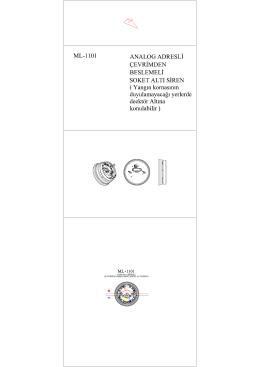 ML-1101 ANALOG ADRESLİ ÇEVRİMDEN BESLEMELİ