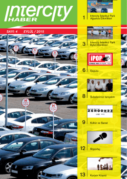 SAYI: 4 EYLÜL / 2015 - INTERCITY Rent a Car