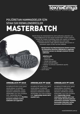 MASTERBATCH - Teknik Kimya