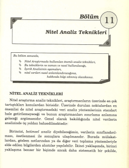 Nitel Analiz - Cem S. S&uuml;tc&uuml;