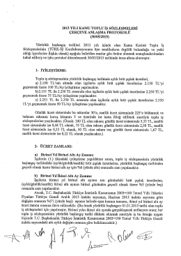 &ccedil;er&ccedil;eve protokol&uuml; indir - Orman-İş