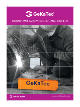 GeKaTec T&uuml;rk&ccedil;e - Gedik Kaynak A.Ş.