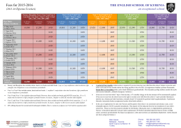 Fees for 2015-2016 - The English School of Kyrenia.