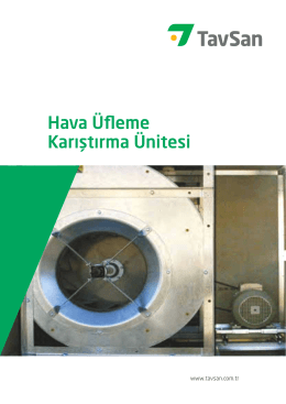 Hava Üfleme Karıştırma Ünitesi