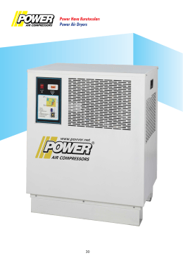 Power Hava Kurutucuları Power Air Dryers