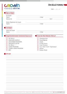 Crown &Ouml;N BİLGİ FORMU.cdr