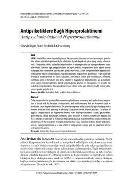 Antipsikotiklere Bağlı Hiperprolaktinemi- Antipsychotic