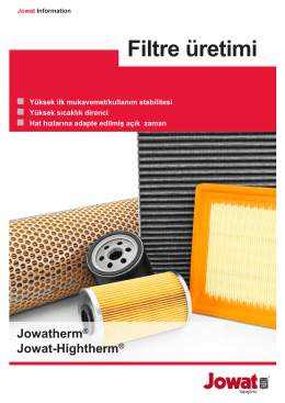 Jowat Information - ATE- Filterherstellung