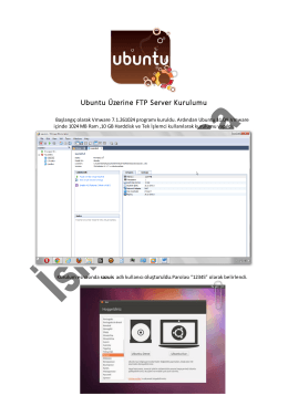 Ubuntu Üzerinde FTP Server Kurulumu ve