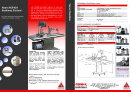 ACF400 &Uuml;r&uuml;n Broş&uuml;r&uuml;