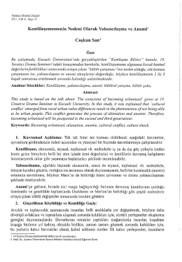 Tam Metin - Yaratıcı Drama Dergisi