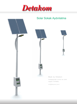 Solar Sokak Aydınlatma Sistemleri