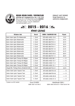 ﬂDlM ﬂDlM DGIIS. `IIWINCILIK DiKK_AT:_NoT_ EDiNiz EĞİTİM vE