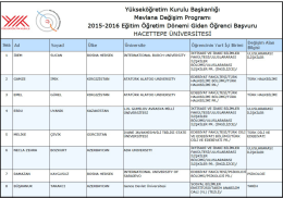 Giden &Ouml;ğrenci listesi i&ccedil;in l&uuml;tfen tıklayınız