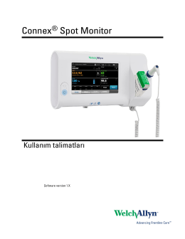 Connex® Spot Monitor – Kullanım talimatları
