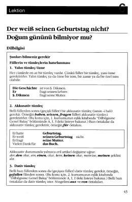 Der Weiß seinen Geburtstag nicht? Doğum gününü bilmiyor mu?