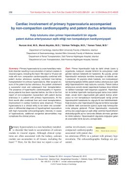 Cardiac involvement of primary hyperoxaluria accompanied by