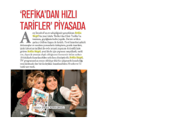 `Refika`dan Hızlı Tarifler Piyasada`