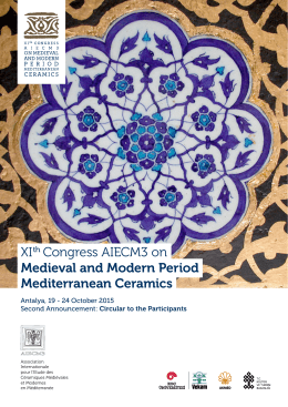 XIth Congress AIECM3 on Medieval and Modern Period