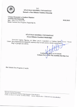 T.C. - Süleyman Demirel Üniversitesi