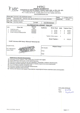 htc medikal kalibrasyon