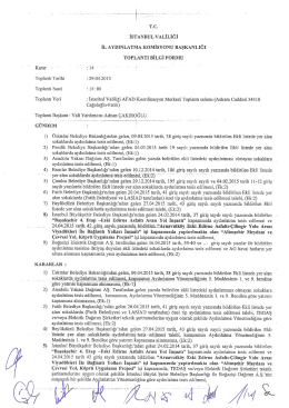 İstanbul İli Aydınlatma Komisyonu 14. Karar i&ccedil;in tıklayınız.