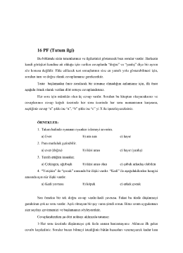 16 PF (Tutum ilgi)