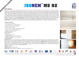 ms 82 ısonem - ISONEM Yapı Kimyasalları