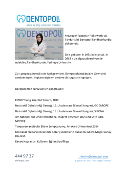 Mevrouw Tugcenur Yildiz werkt als Tandarts bij Dentopol