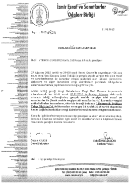 2015/46 - Elektronik Tebligat